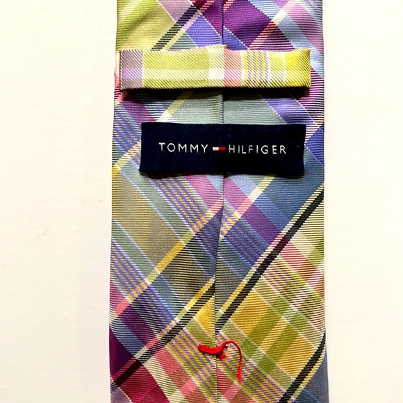 Tommy Hilfiger Men's Neck Tie Plaid - Picture 4 of 5